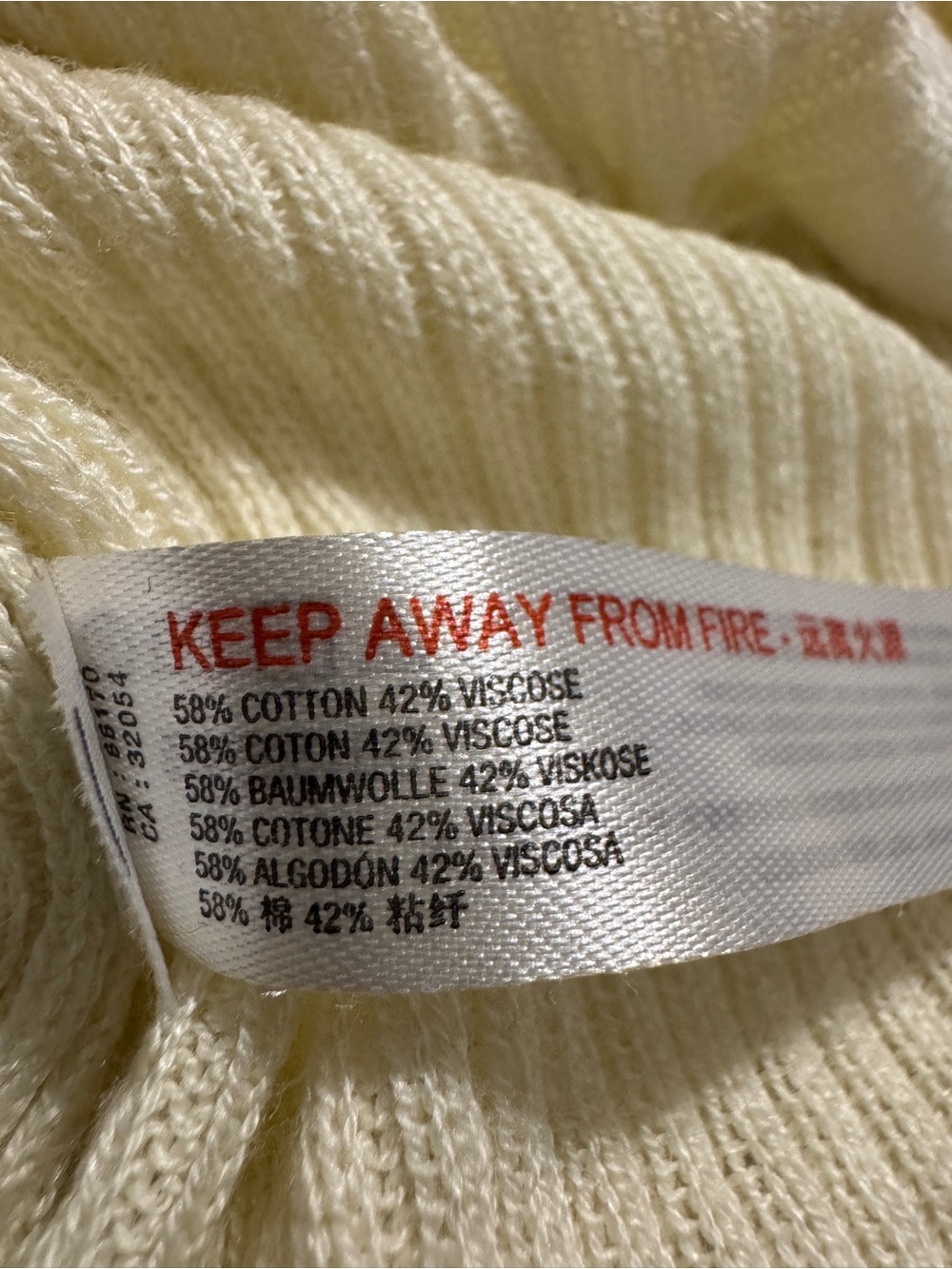 Intimately Free People V-Neck Cropped Lightweight Ribbed Knit Women's Sweater S - Picture 6 of 6